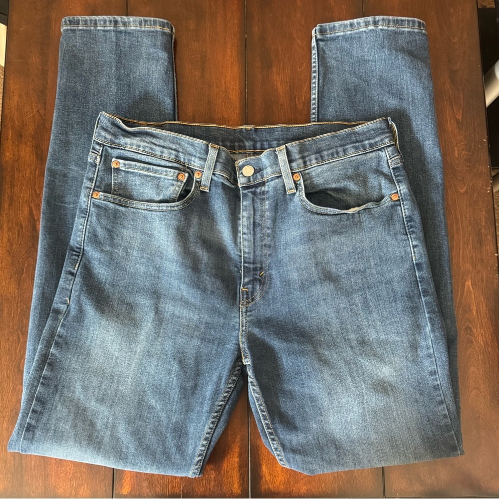 Levis’s 502 Taper Fit Classic Blue Denim Jeans 34 x 34